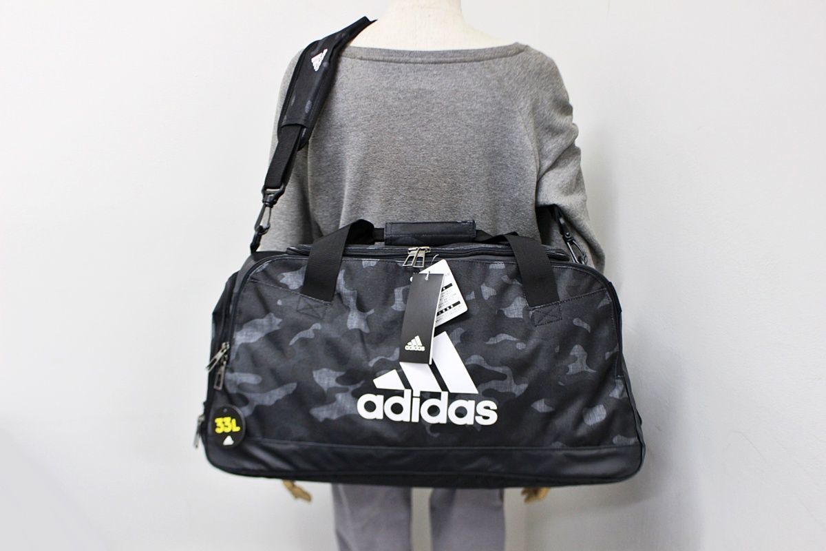 ☆adidas アディダス 多収納 ビッグ 特大 カモフラ 迷彩 ボストン