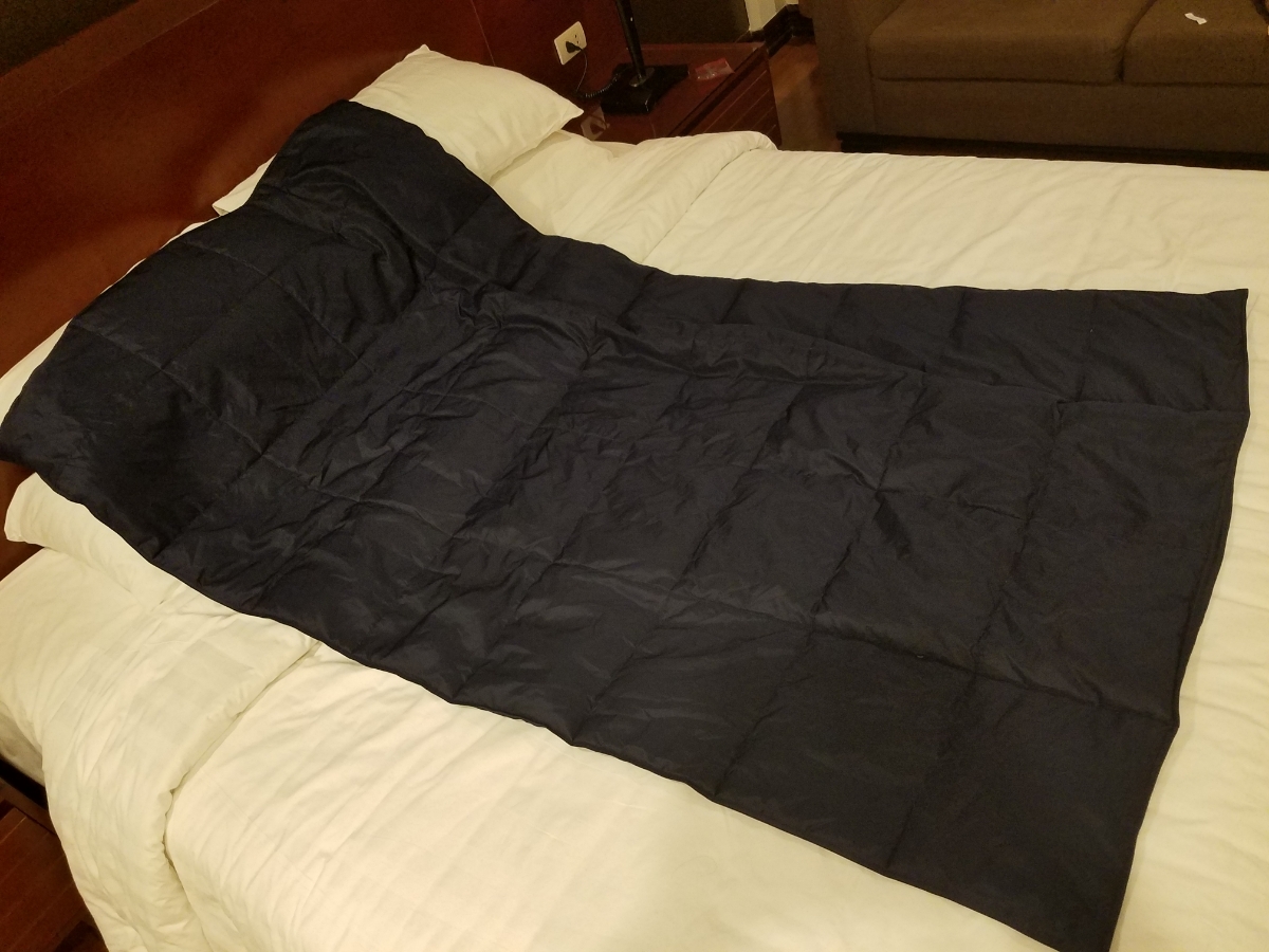 ANA 全日空　国際線　ビジネスクラス　羽毛布団　ブランケット　車中泊　災害時 非売品 ANAビジネスクラス 羽毛布団 ブランケットJALファーストクラス