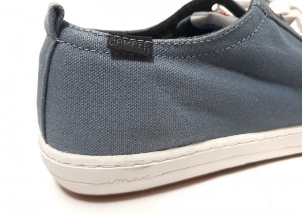 カンペール CAMPER スニーカー 39 キャンバス ライトブルー×白 レディース 靴