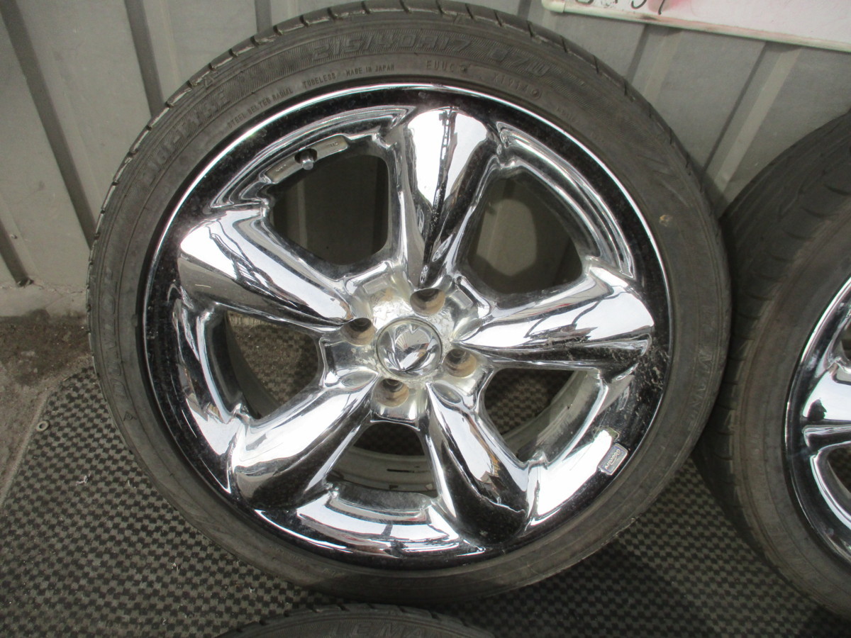 WORK グッカーズ 17インチ メッキ アルミホイール 215/40R17 PCD100 4 