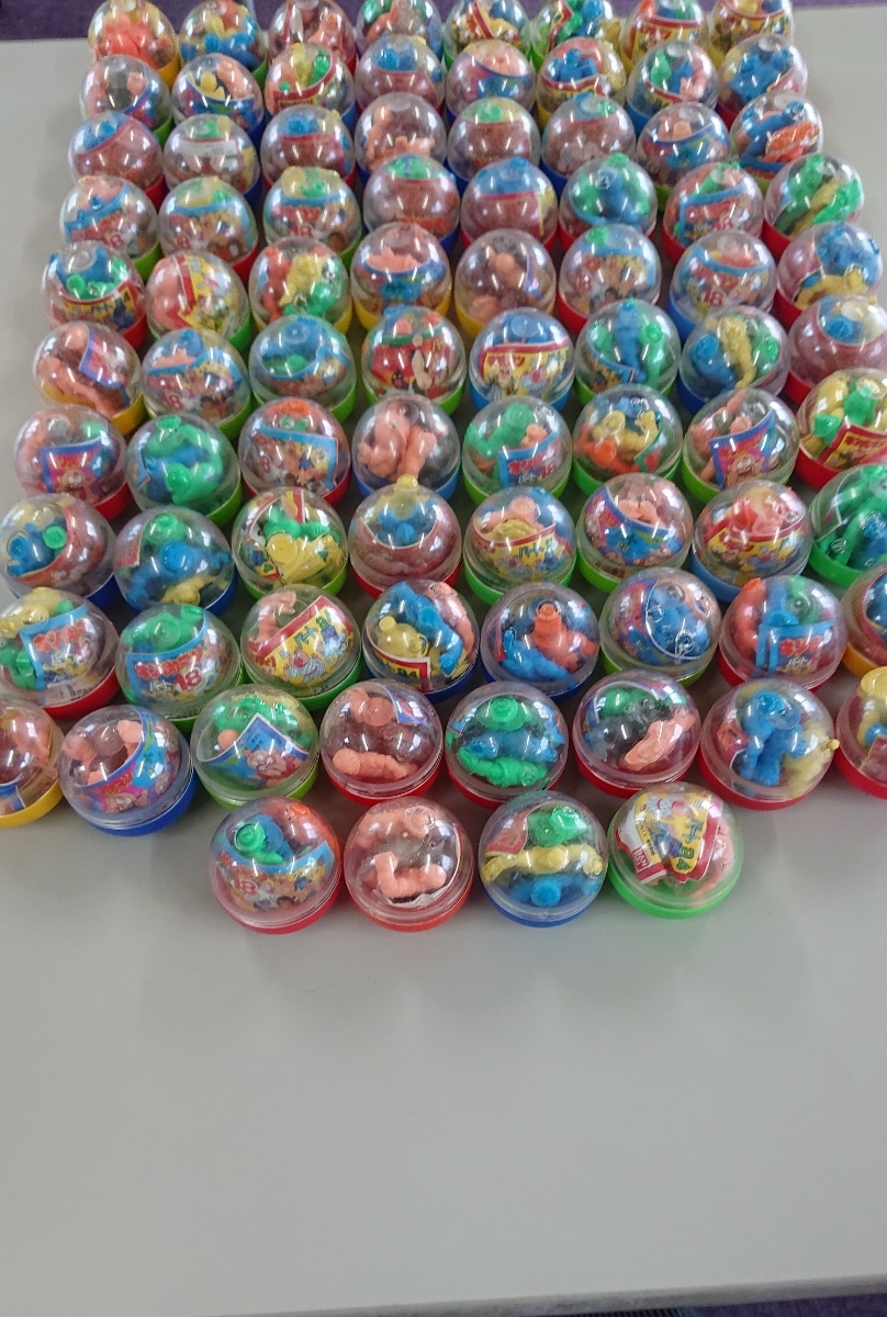 1円スタートデットストック　レア品　当時物　バンダイ　未開封【キン消し・84個セット】ガチャガチャ　カプセル・キン肉マン・キンケシ_1