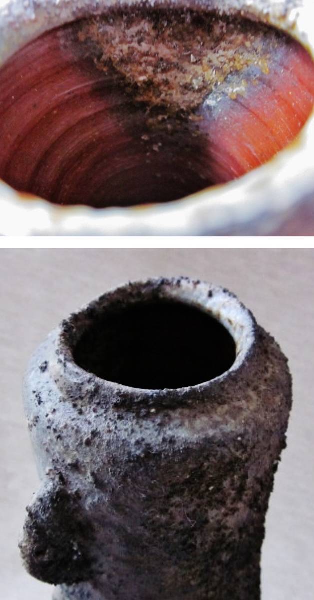 桂又三郎推薦作家 【後藤岳水】 備前灰被り双耳花入れ 共箱 【公式通販】
