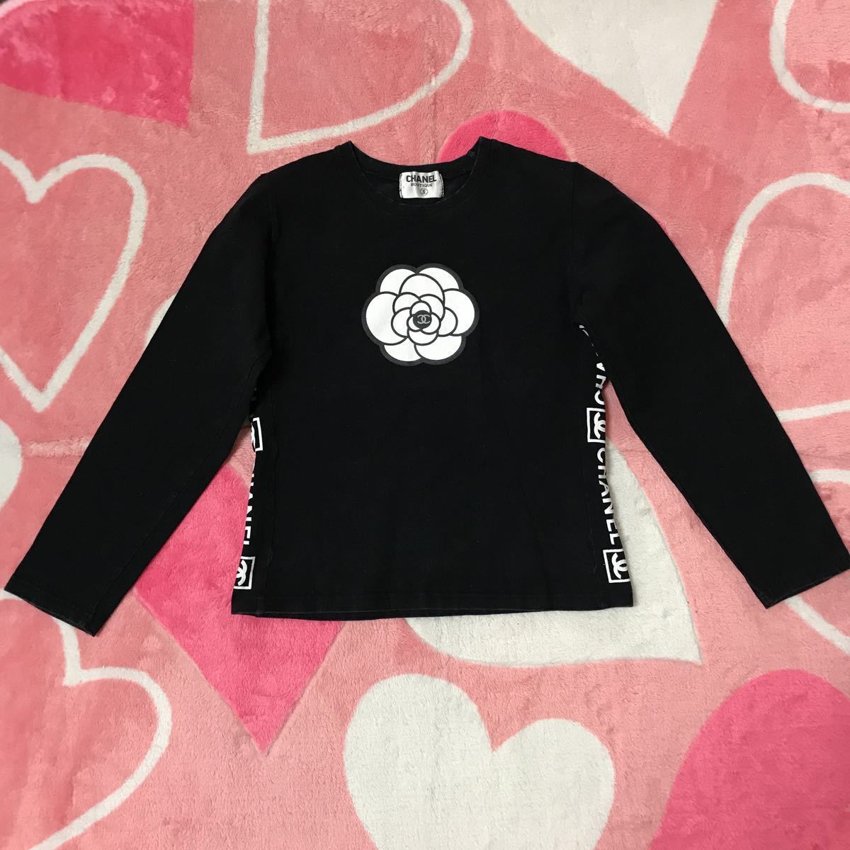 CHANEL BOUTIQUE ブラック長袖Tシャツ CHANEL BOUTIQUE ブラック長袖T