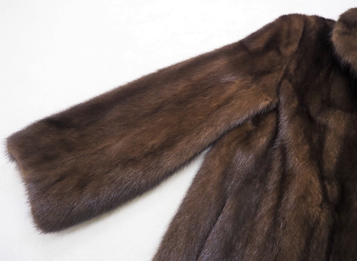 ⁄ 高級毛皮 ベーシック ブラックミンク MINK SAGA 金 お値打ち品