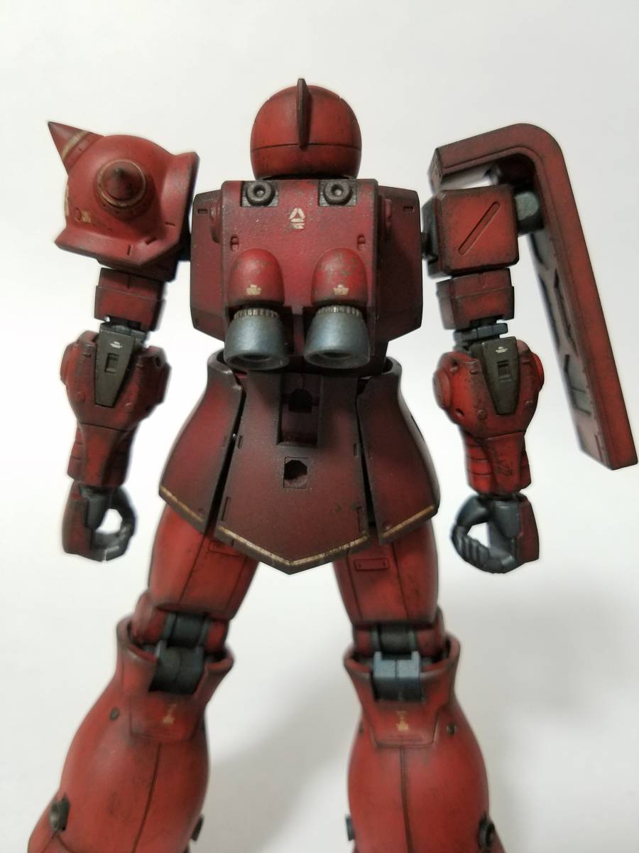 HGUC1/144スケール　MS-05S 　シャア専用ザクI　ウェザリング　改修完成品_5