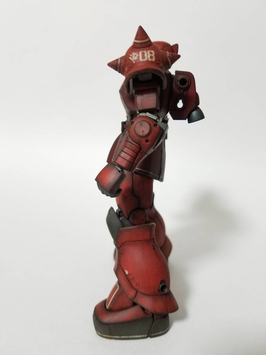 HGUC1/144スケール　MS-05S 　シャア専用ザクI　ウェザリング　改修完成品_6