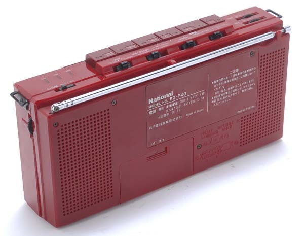 ★National ナショナル ラジカセ RX-F40 レトロ レッド 小物格安 National RX-F40 ナショナル 昭和レトロ 赤 レッド Yahoo ラジカセ