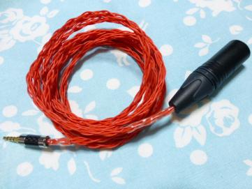 OPPO PM-3 FOSTEX T60RP ケーブル MOGAMI 2944 八芯 ブレイド編み込み XLR 4ピンコネクタ 200cm 長め (カスタム対応可能)