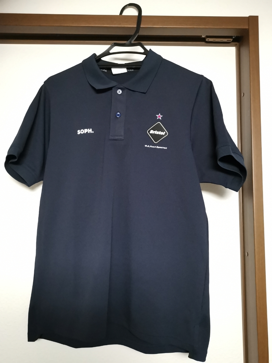 新品 即決 Sサイズ FCRBのポロシャツ 18SS ネイビー f.c real bristol