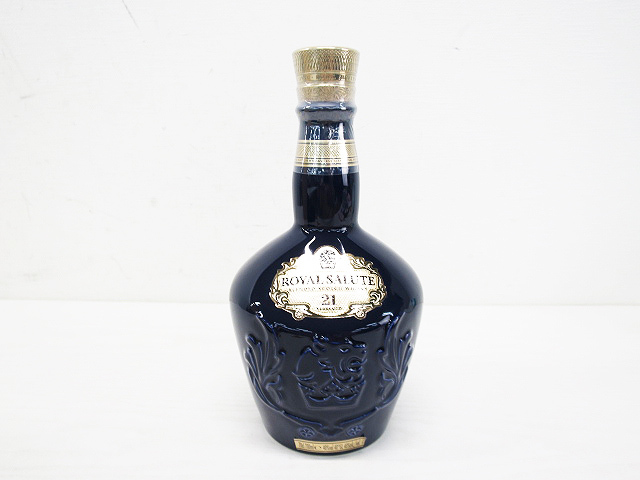 古酒【ROYAL SALUTE ロイヤル サルート 青 21年 スコッチウイスキー】未開栓 箱付き[240001253700]