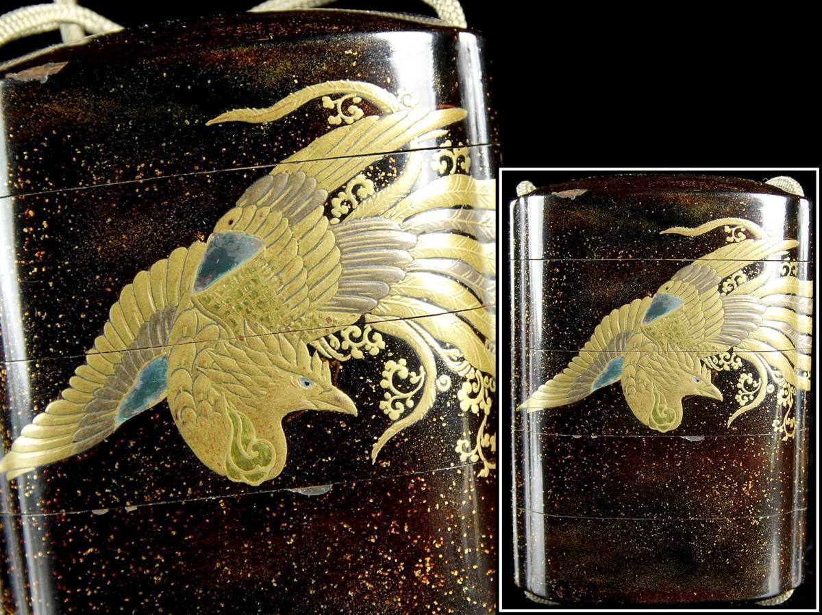  澄 時代 鳳凰図蒔絵五段印籠 螺鈿 内梨地 細密細工 唐物骨董 O237.3 Sa3//(印籠)｜売買されたオークション情報、yahooの商品情報をアーカイブ公開 - オークファン 印籠
