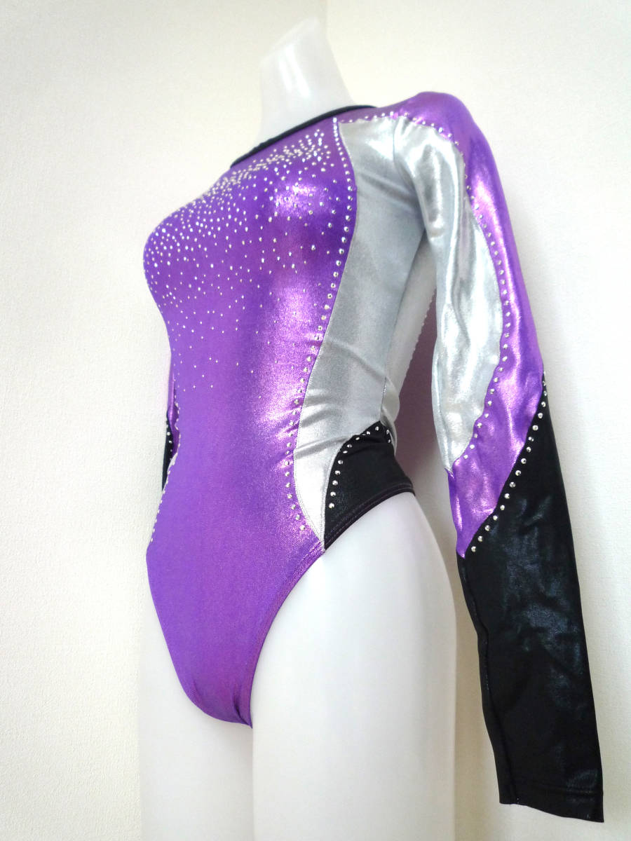 ★中古 美品★Balera バレラ★女子体操競技 大人 Mサイズ ロングスリーブ レオタード レディース 女性用 women USA 新体操 バックジッパー