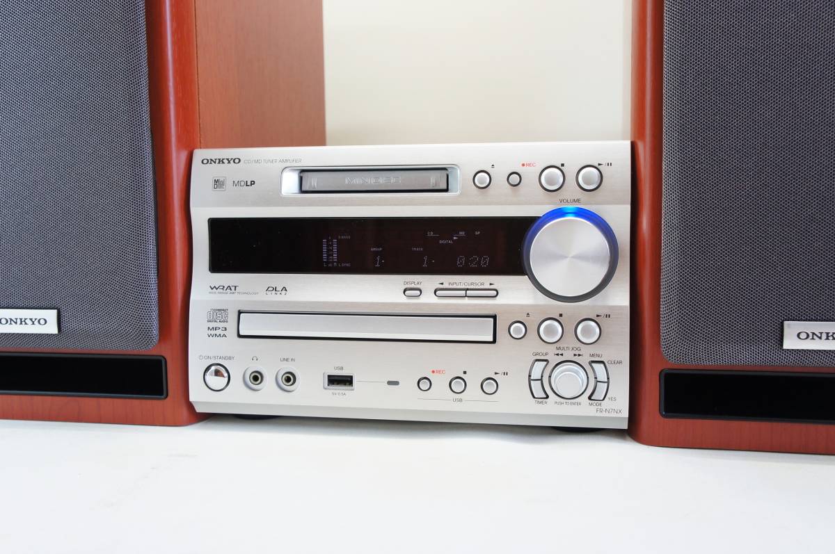 ONKYO オンキョー FR-N7XX CD/MD/USB コンポ 動作良好 ONKYO