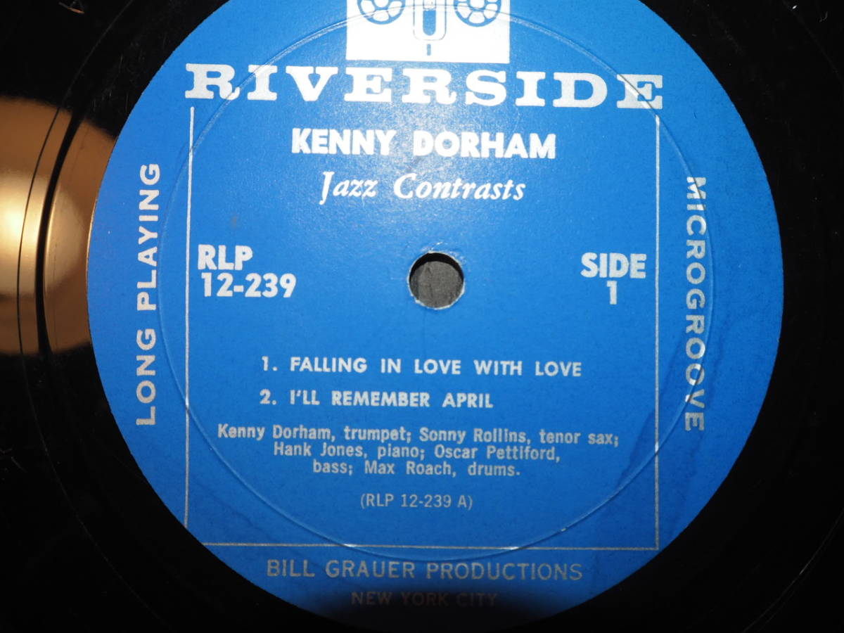 激レアオリジナル モノラルjazz contrasts KENNY DORHAM RIVERSIDE RLP