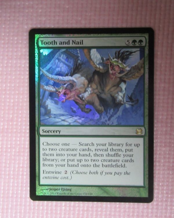 mtg foil 英語版 MMA 歯と爪/Tooth and Nail 1枚まで 即決 EX]歯と爪