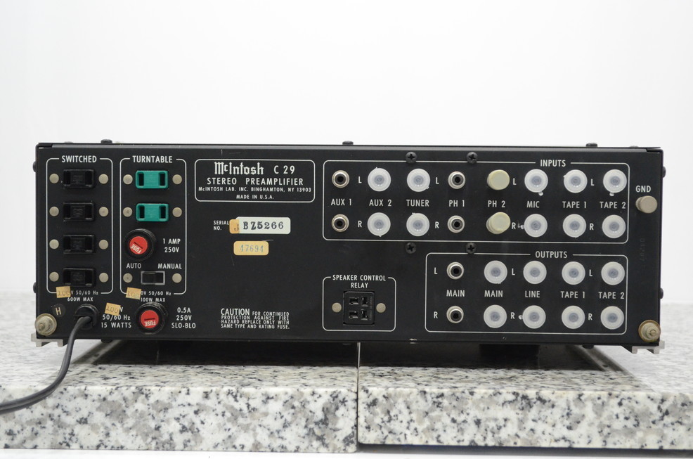 マッキントッシュ McIntosh C29 プリアンプ オーディオ機器
