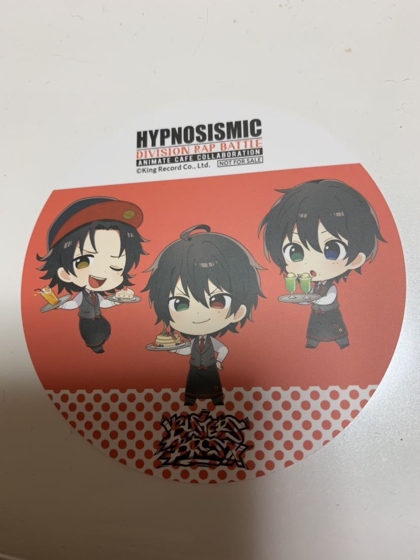 ヒプノシスマイク グループコースター（アニメイトカフェ） イケブクロディビジョン BUSTERS BROS!!!_1