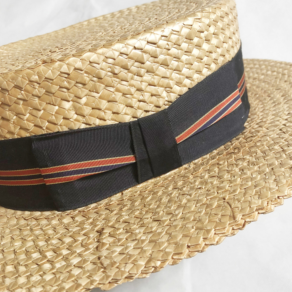 DEAD! 40年代 STETSON 59CM MEDALIST BOATER ボーター カンカン帽 