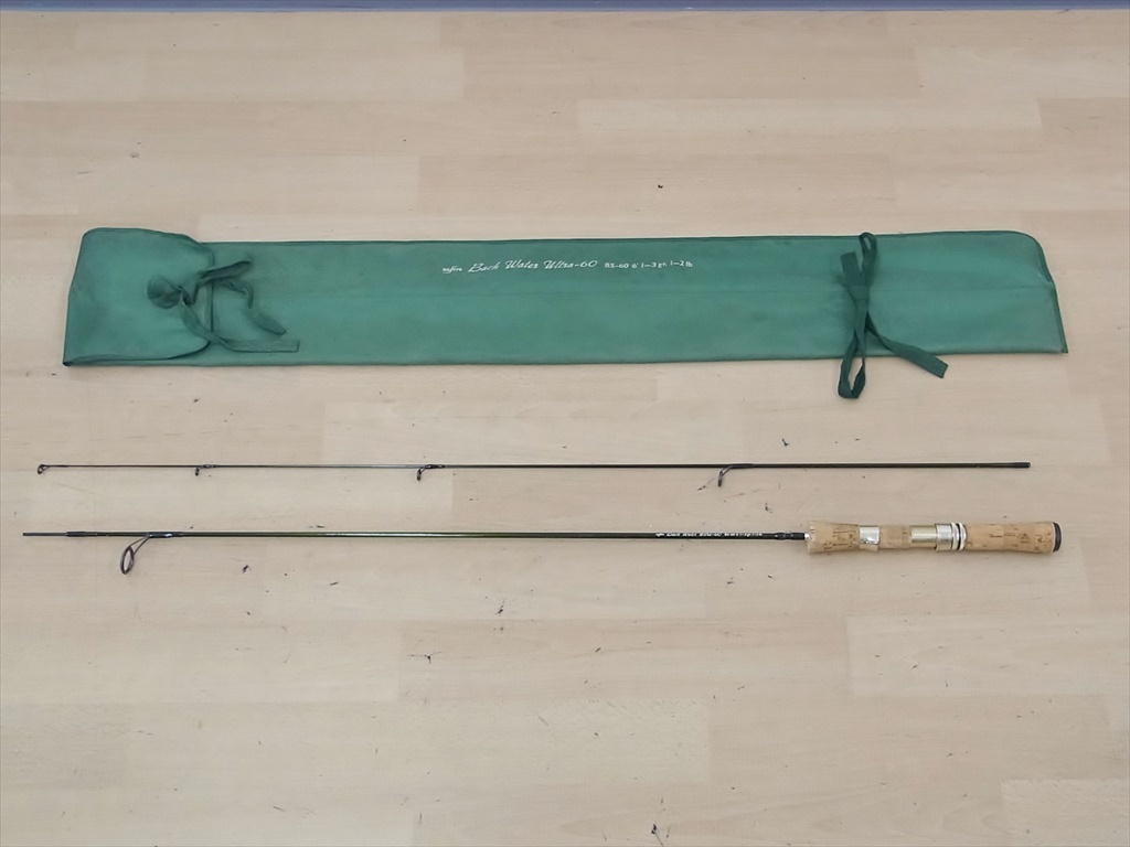 ufmウエダ トラウトロッド Back Water Ultra-60 6' 1-3gr BS-60 1-2lb 竿袋付き 釣り竿 1907LS134