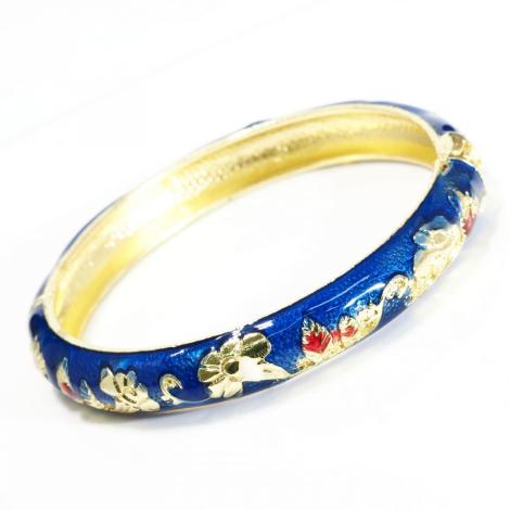 en Bleu LANVIN エルメス ブレスレット ウェーブラインメタルバングル 
