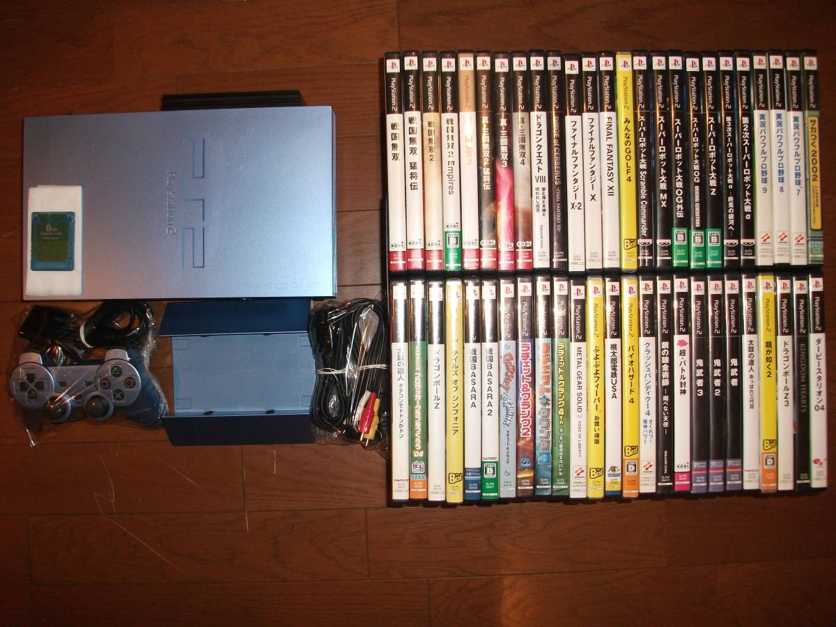  ②完動品 PS2本体 BBユニットHDD 付 ソフト50本 桃太郎電鉄/ぷよぷよ他 全て取説付 ダブり無し 縦置きスタンド コントローラー メモリ他(本体)｜売買されたオークション情報、yahooの商品情報を 本体、アクセサリー