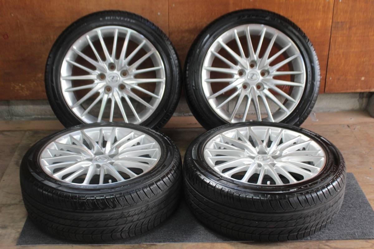☆バリ山☆ レクサス LS460 ver.SZ 純正 19インチ 245/45R19 タイヤ＋