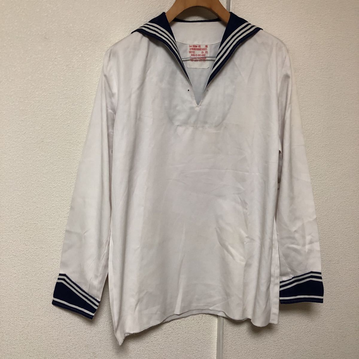 【ドイツ軍】70s セーラートップス セーラーシャツ ドイツ軍 ヴィンテージ 古着 ウール sailor GARDEN