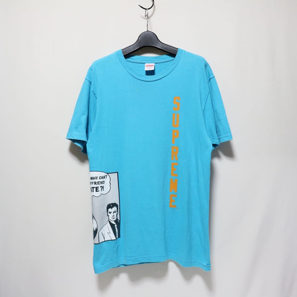 Supreme × Thrasher/ロゴ 半袖 カットソー tシャツ/cotton/ターコイズ/シュプリーム スラッシャー
