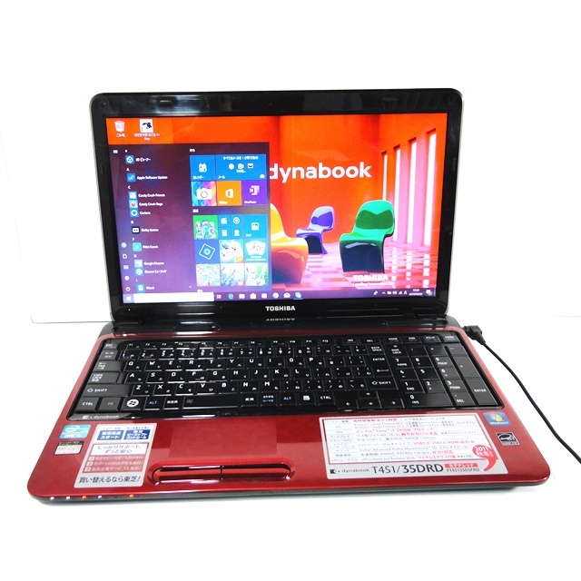 爆速Core i5搭載 437 東芝 dynabook T451/34 DVDマルチ 大容量500GB メモリ4GB 快適 無線 Wi-Fi ...
