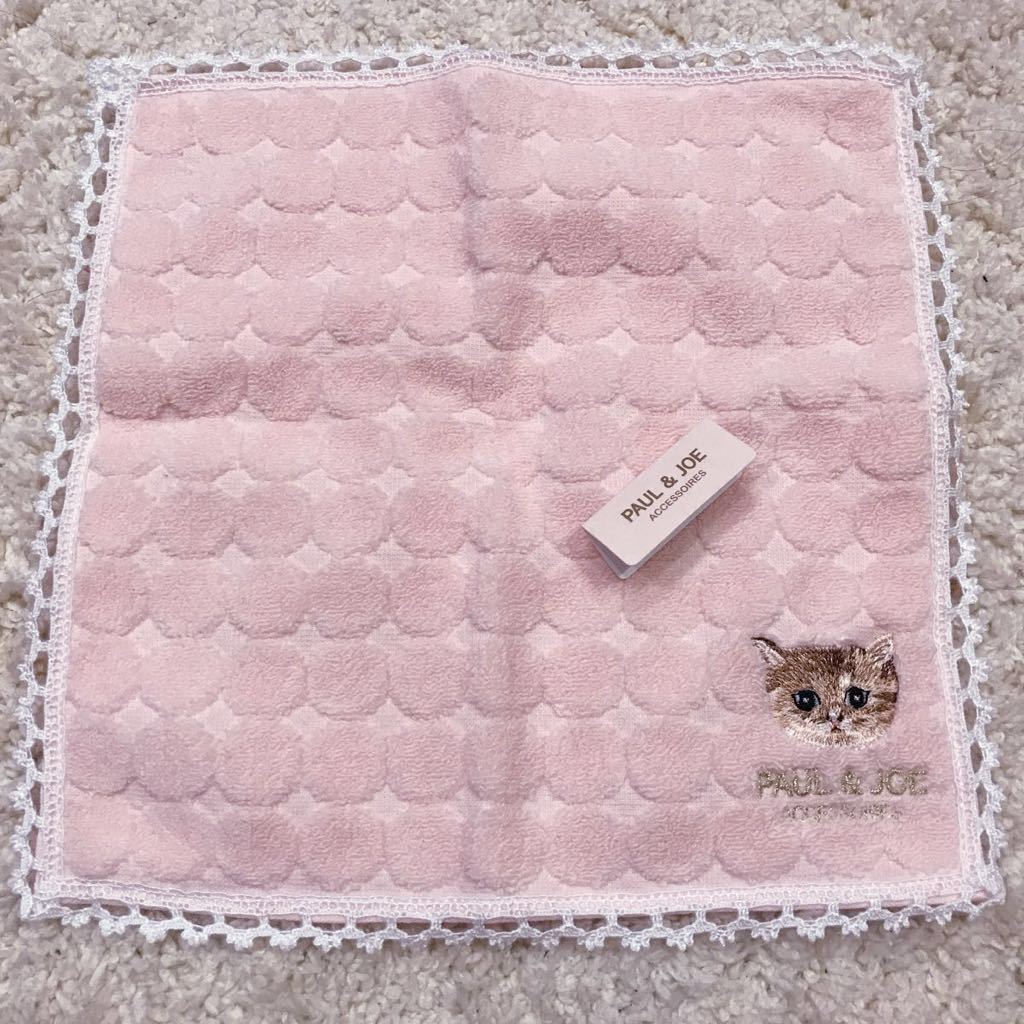 Paulamp Joe ポールamp ジョー タオル ハンカチ ハンドタオル ホワイトデー かわいい ネコ 猫 プレゼント コットン 綿 65 Pj 230 絶対一番安い