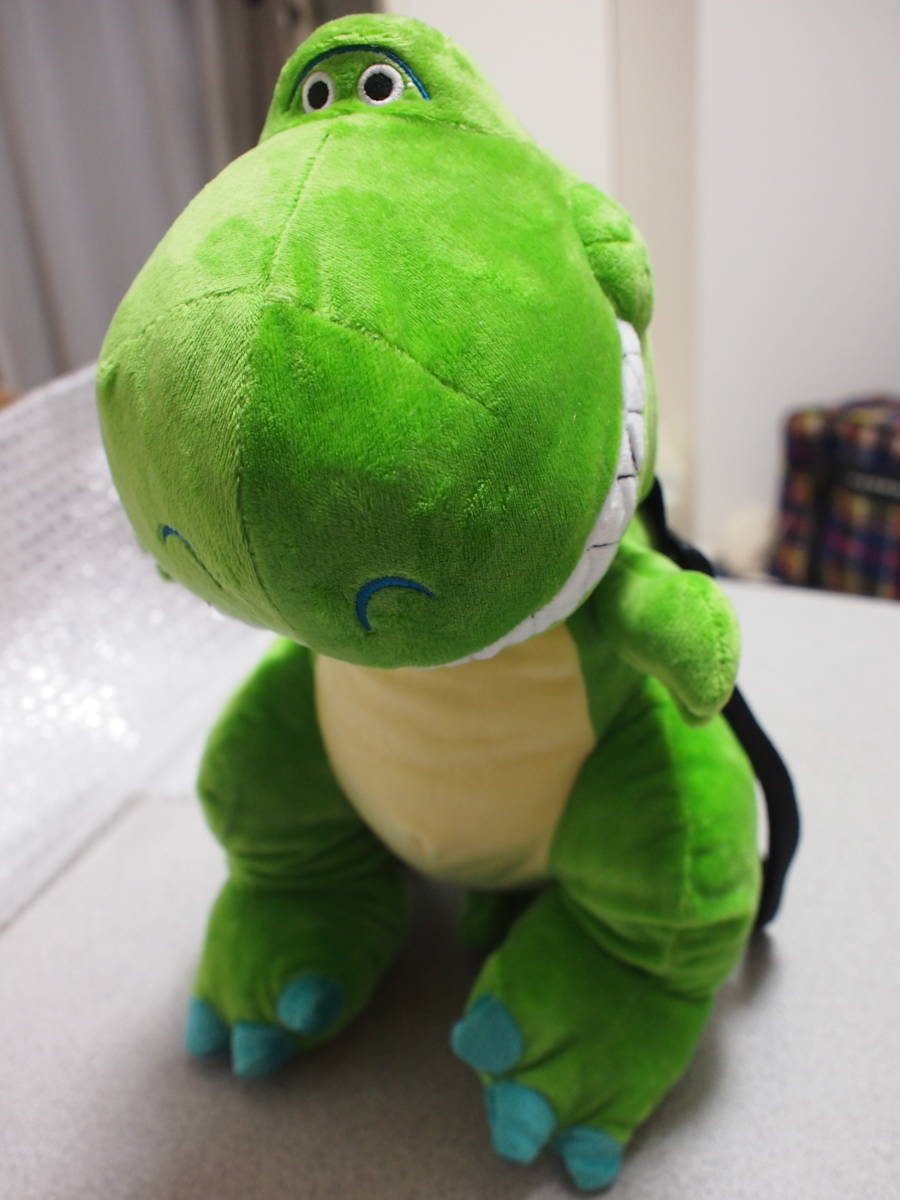 ＊送料無料＊ 新品 タグ付き☆　トイ・ストーリー　レックス リュック ♪ キッズ ベビー 恐竜 ぬいぐるみ バック_1