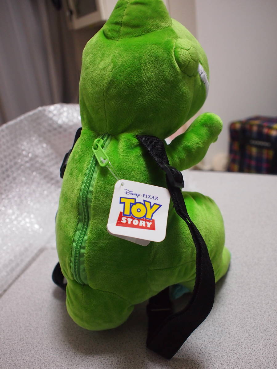 ＊送料無料＊ 新品 タグ付き☆　トイ・ストーリー　レックス リュック ♪ キッズ ベビー 恐竜 ぬいぐるみ バック_2