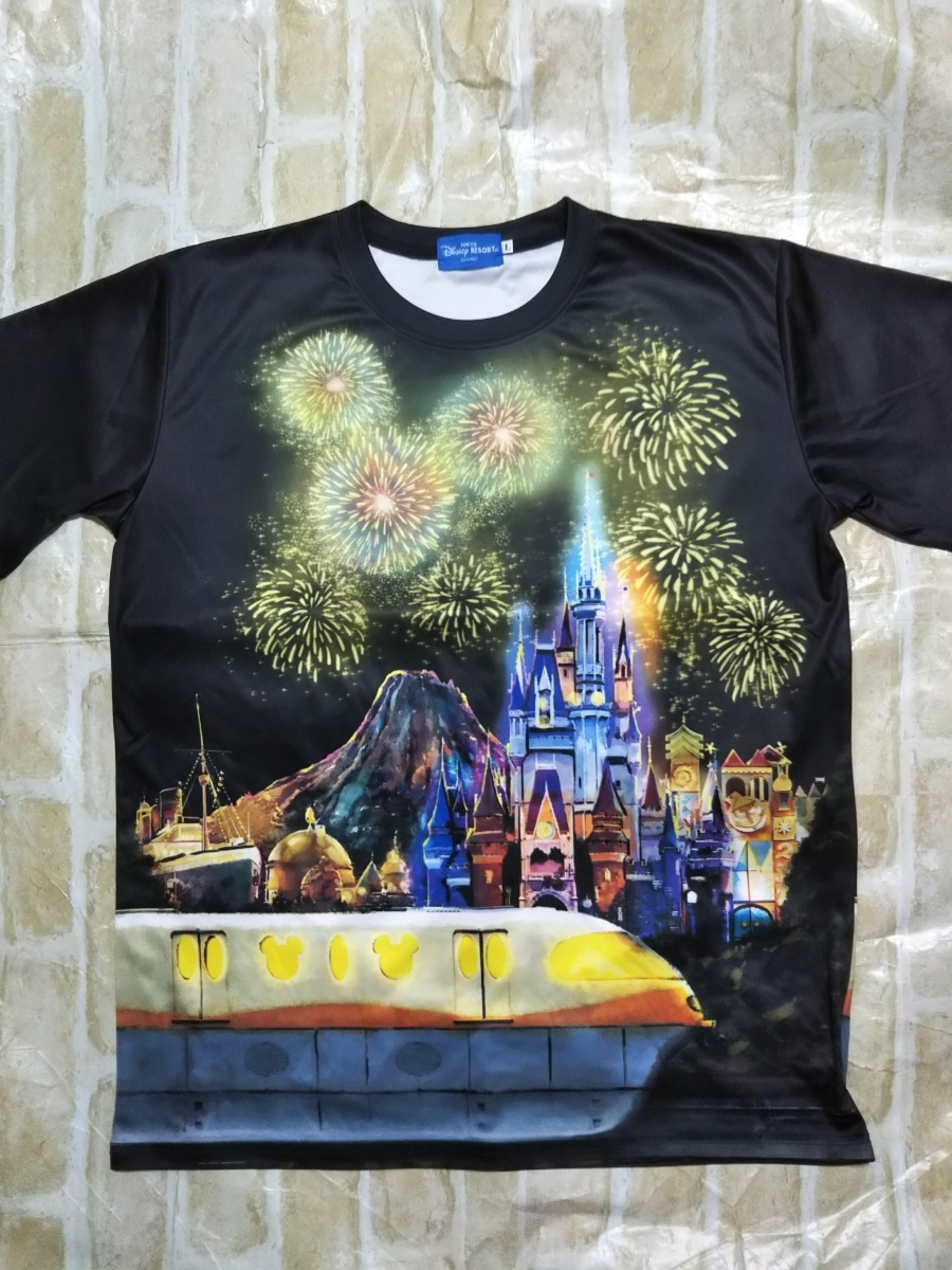 オフィシャル 東京ディズニーリゾート TDR パーク 夜景 Tシャツ 半袖