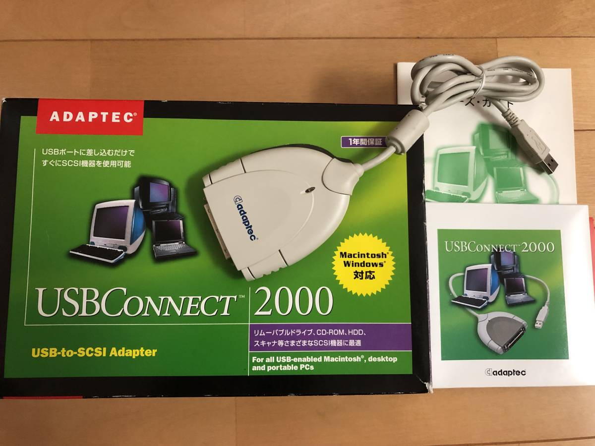 Adaptec アダプテック USBCONNECT2000 WinMac対応 USB-to-SCSI Adapter(SCSI)｜売買された ...
