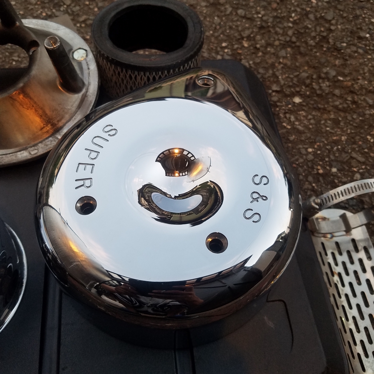 メッキリム　18×2.15　エボ　ショベル　パン　ナックル　チョッパー　フリスコ フリスコチョッパー👍 #harley #knuckle #pan #earlyshovel #shovel