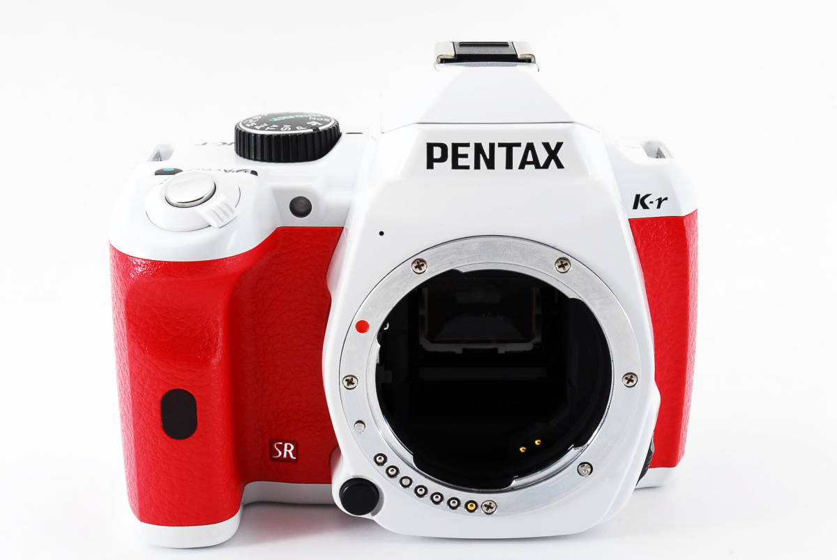 Pentax K-r ホワイト&レッド 希少カラー 超望遠ダブルズームセット  