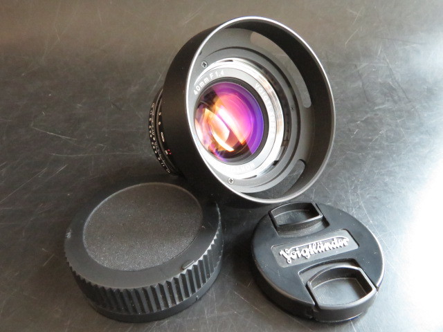 RU-422 フォクトレンダー NOKTON classic 40mm F1.4 S.C. 美品 フード付 レンズ