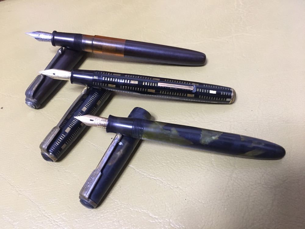 アンティーク◆ PILOT 　 パイロット万年筆　HANKYU　ペン先 WARRANTED 14KT など 万年筆 3本◆ 希少レア◆ヴィンテージ 6205