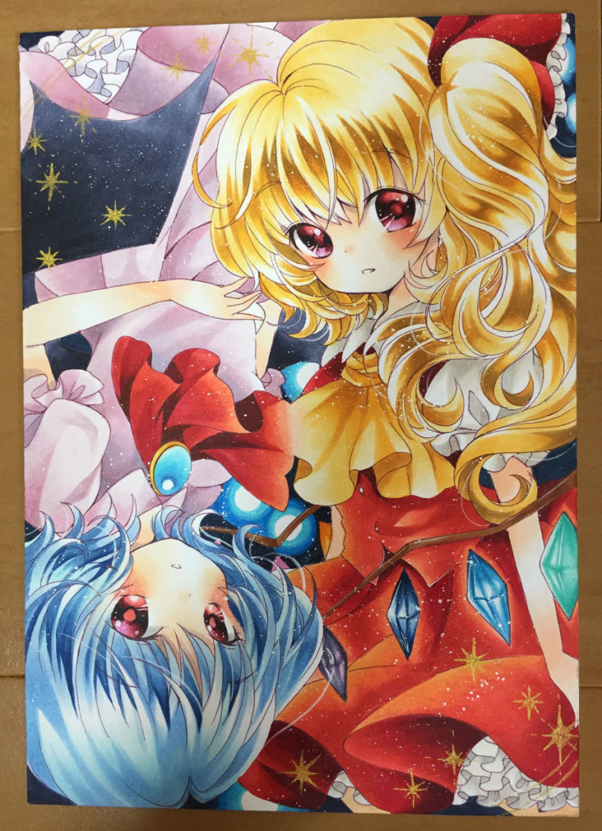 手描きイラスト 原画 東方project アナログ 東方Project コピック