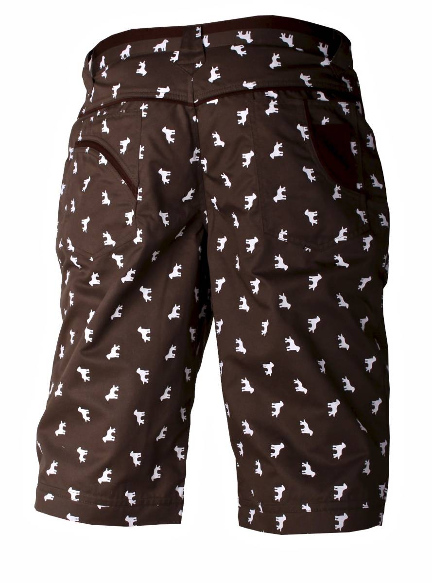 アウトレット出品■新品 XXLサイズ デザイナーズ茶ハーフパンツ 2XL#94 犬柄/カーキ- ショートパンツ メンズ-男 ※メール便240円　 訳あり