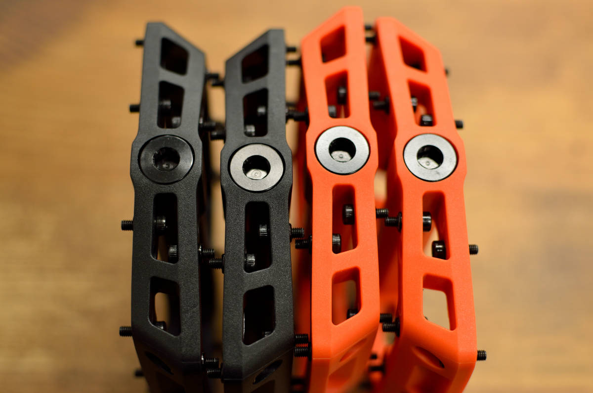 MKS/三ヶ島/ミカシマ GAUSS/ガウス オレンジ フラットペダル MTB/ATB