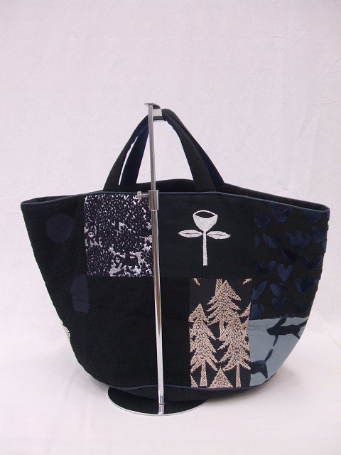 9-0803T♪ミナペルホネン/piece/basket bag/トートバッグ/mina
