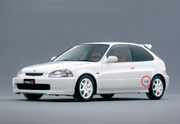 希少/ホンダ純正□TYPE R サイド用 ステッカー 左右セット(シビック