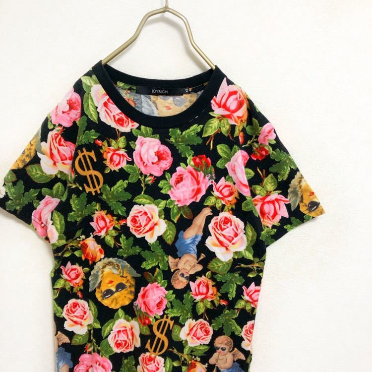 廃盤 ジョイリッチ 花柄 天使 デザインtシャツ メンズ Xs 古着 Joyrich フラワーモチーフ Tシャツ ボタニカル柄 エンジェル 総柄 男性用 売買されたオークション情報 Yahooの商品情報をアーカイブ公開 オークファン Aucfan Com
