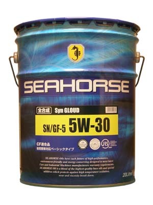 送税込￥9，280 全合成油 シーホース シングラウド 5W-30 20L缶