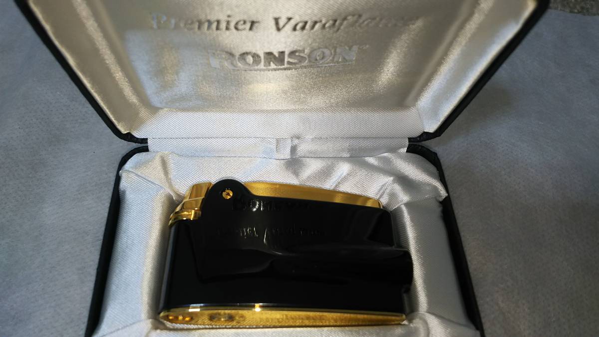 正規品 着火確認済 RONSON ロンソン プレミア ヴァラフレーム ブラック premier varaflame black RPV ...
