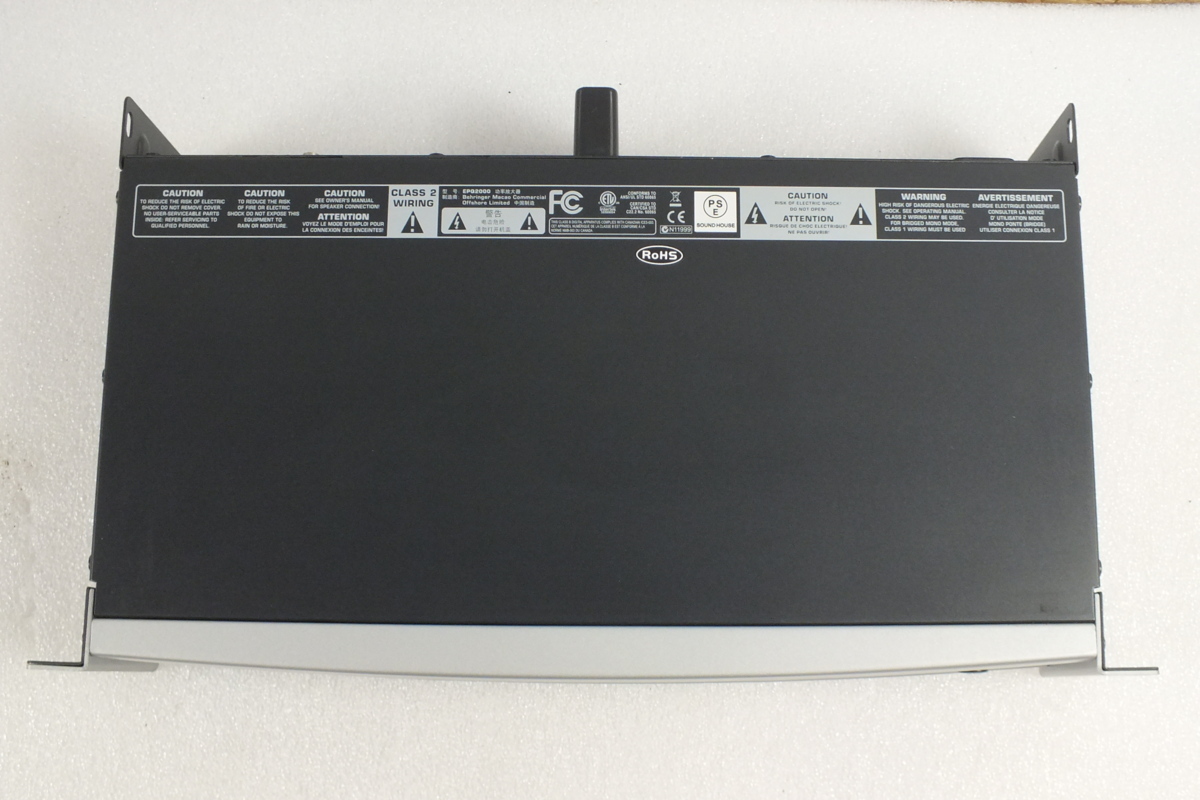 ベリンガー behringer パワーアンプ EPQ2000 EUROPOWER オーディオ機器