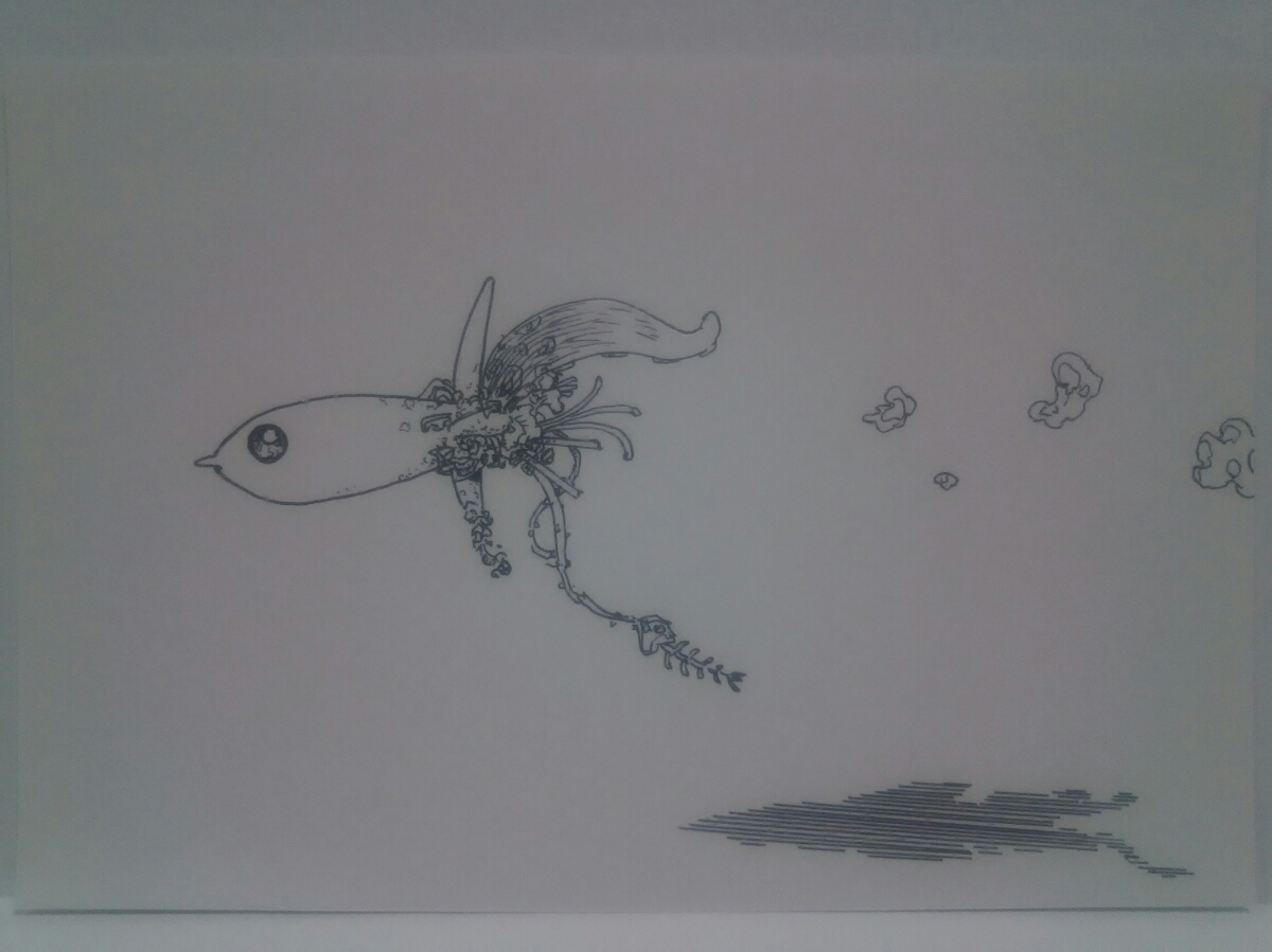 オリジナルイラスト 手描きイラスト ロケットフィッシュ 魚 自作 ハンドメイド 白黒 原画 モノクロ アナログ 絵 アート インテリア 手描きイラスト 売買されたオークション情報 Yahooの商品情報をアーカイブ公開 オークファン Aucfan Com