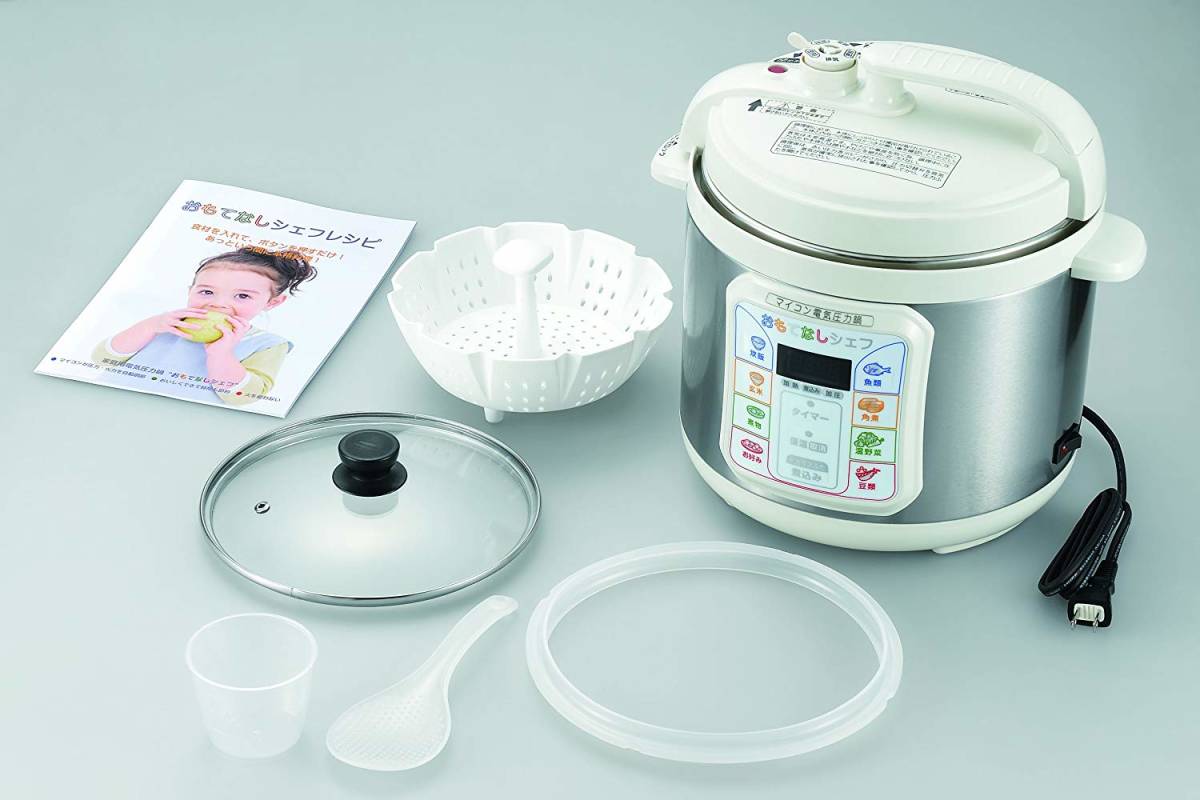 おもてなしシェフ マイコン電気圧力鍋 4.0Lオリジナルレシピブック付き