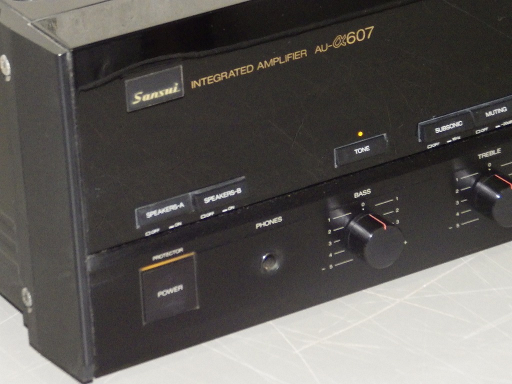 サンスイ SANSUI AU-α607 プリメインアンプ EXTRA 本体のみ ジャンク